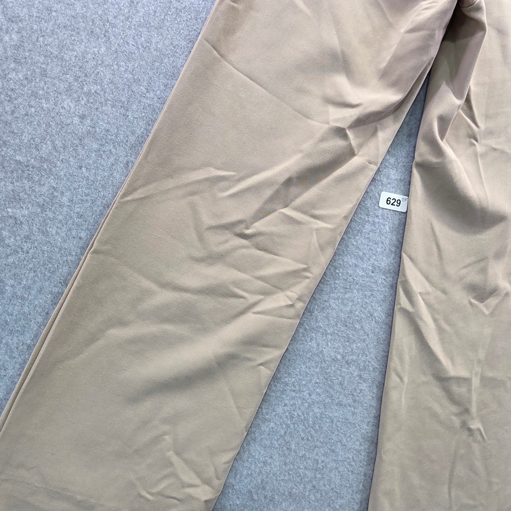 HM‎ Womens Wide Leg Dress Pants Tan Beige Size 4 Professional Trouser Slacks - Picture 10 of 11